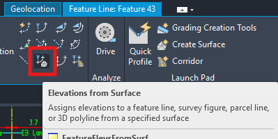 Feature line from corridor modify - Autodesk Community