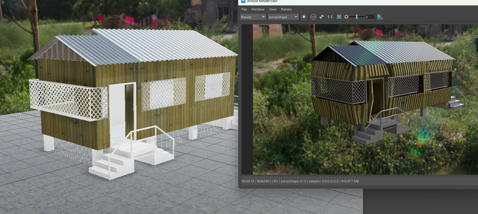 Maya 2025) Normal and Displacement map using Arnold not taking