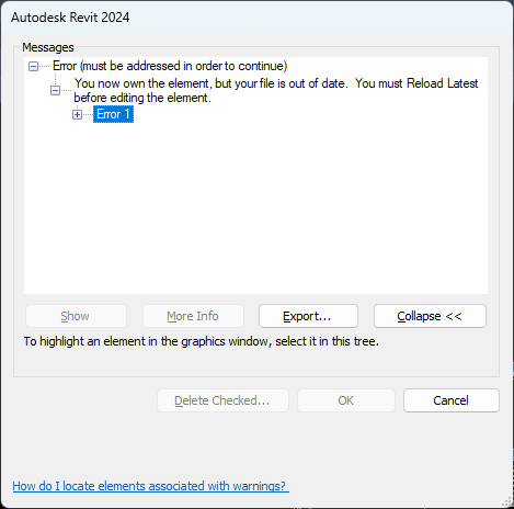 Cloud model forced to relinquish my own elements - Autodesk Community