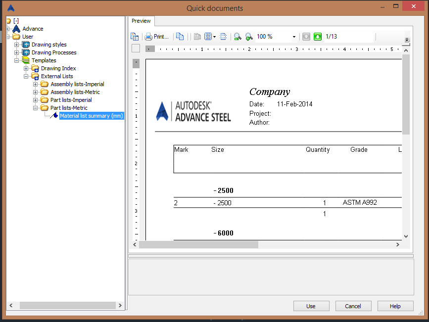 Solved: BOM Advance Steel - Autodesk Community