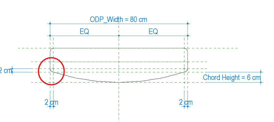 Solved: How to achieve a fillet radius between a curve and a line ...
