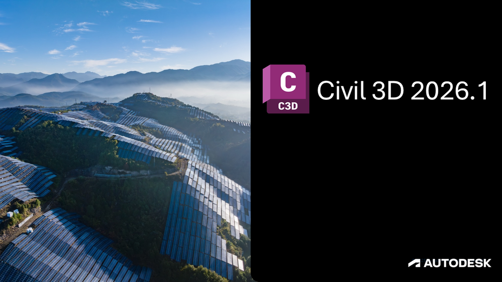 Civil 3D تحديث 2026.1