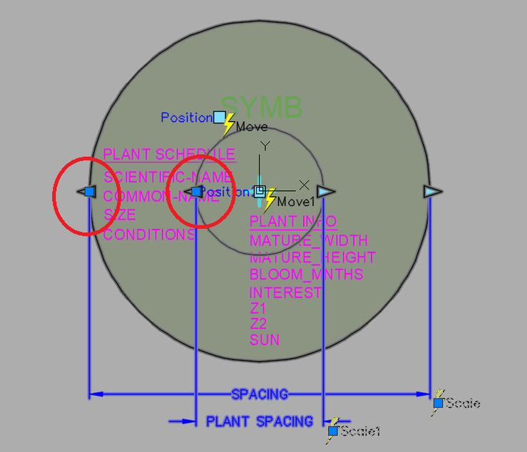 Dynamic Blocks w/ Attributes and set Center Points - Autodesk Community