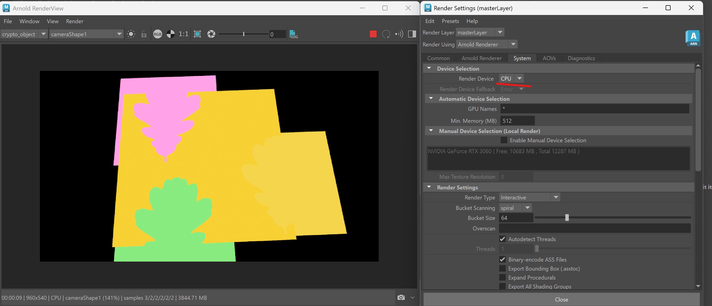 Arnold Cryptomatte AOV Issue with Alpha Textures on CPU Render - Autodesk  Community