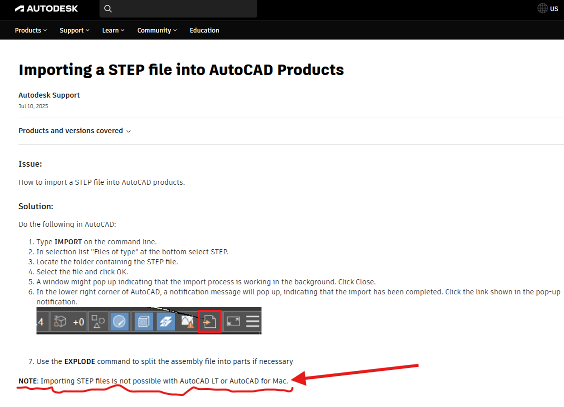Solved: Conversion From .STP to .DWG - How To - Autodesk Community