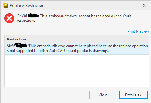 Solved: Unable to replace XREF child file within vault - Autodesk Community