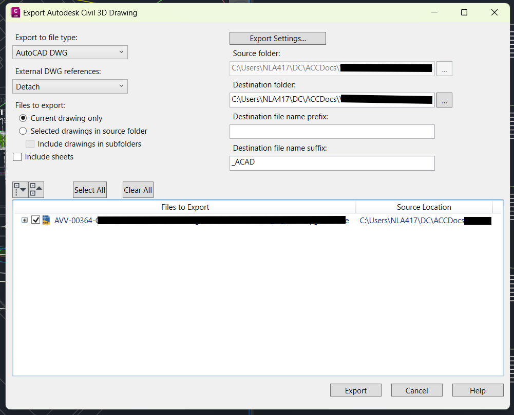 Export to DWG filename - Autodesk Community