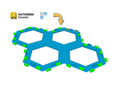 Sketch Driven Pattern in Autodesk Inventor - theory and practice