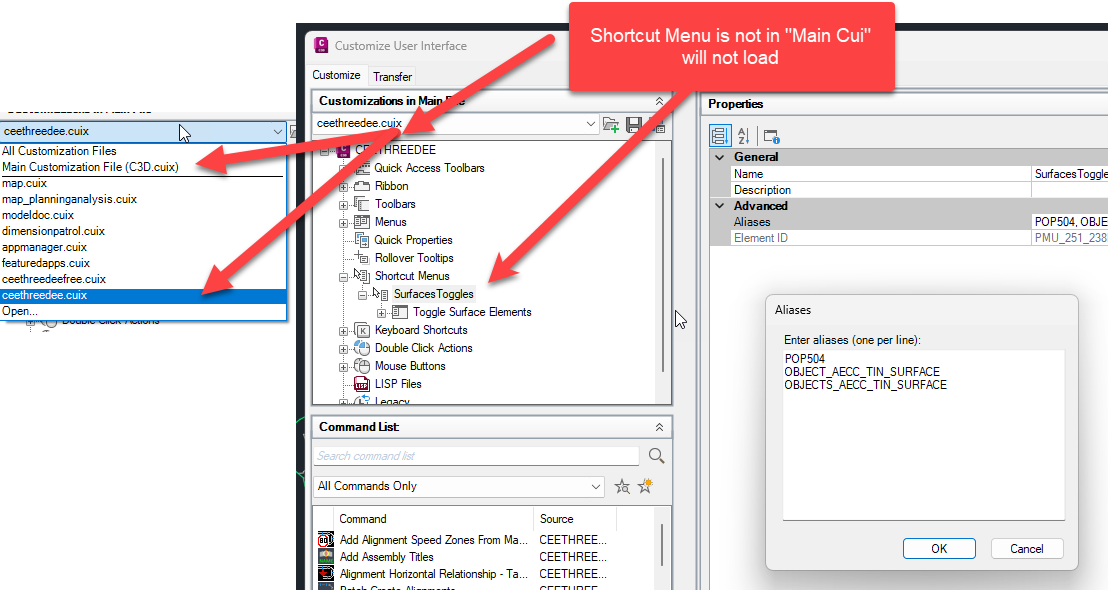 Solved: Add command to Right Click Surface Menu - Autodesk Community