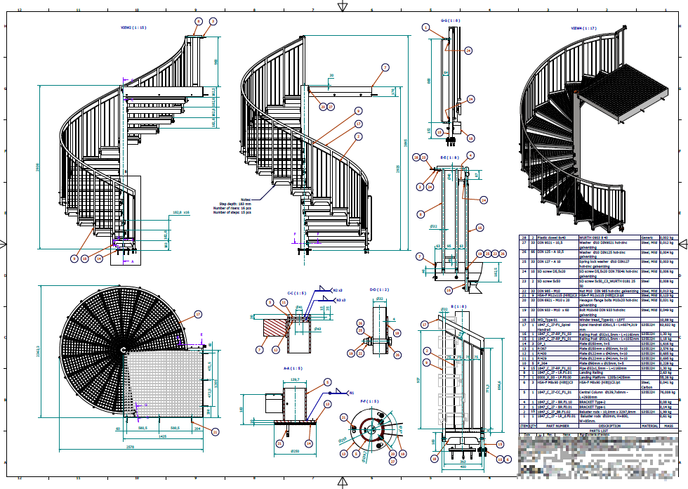 Parametric Spiral Staircase System in Autodesk Inventor with iLogic ...