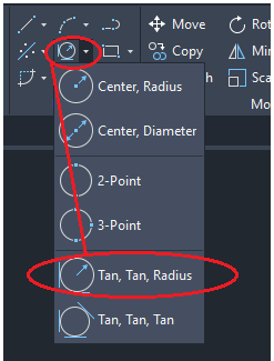 Draw an arc with chord length and two tangent lines - Autodesk