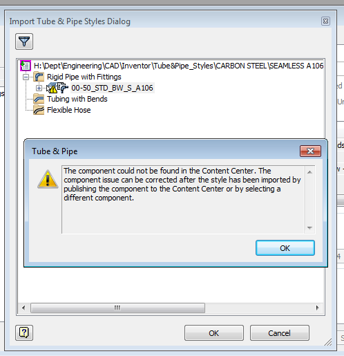 Solved: Failure to import Tube and Pipe Styles - Autodesk Community