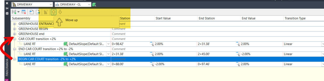 Solved: Corridor Transition tool Move Up/Down does it work? - Autodesk ...