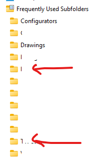 Inventor 2027 - Frequently Used Subfolders layout in Open Dialog Box ...