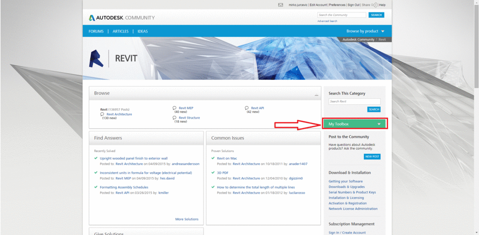 How can I display all my posts in Revit, - Autodesk Community