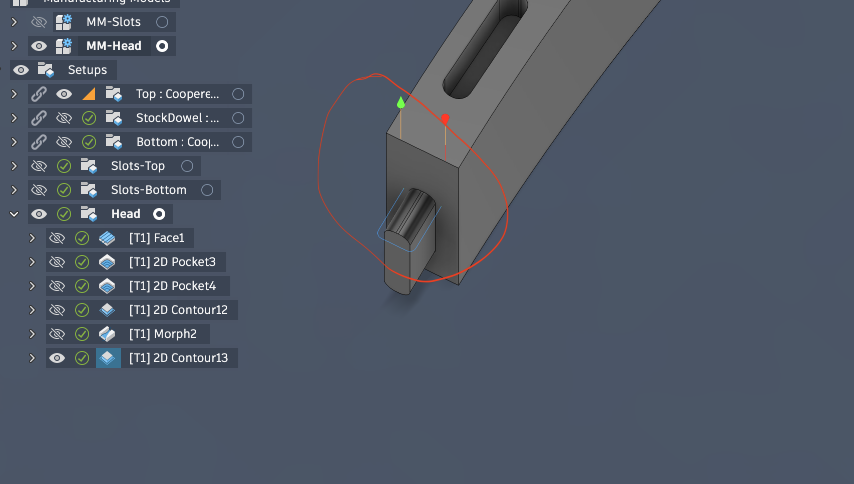 Solved: Strategy to cut profile around an inset tenon - Autodesk Community