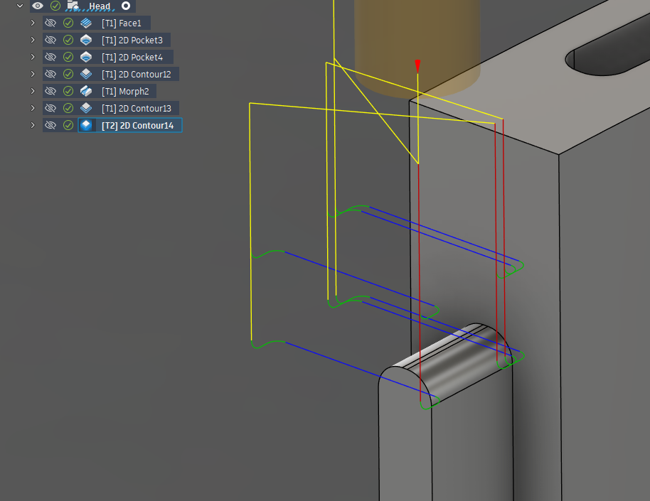 Solved: Strategy to cut profile around an inset tenon - Autodesk Community