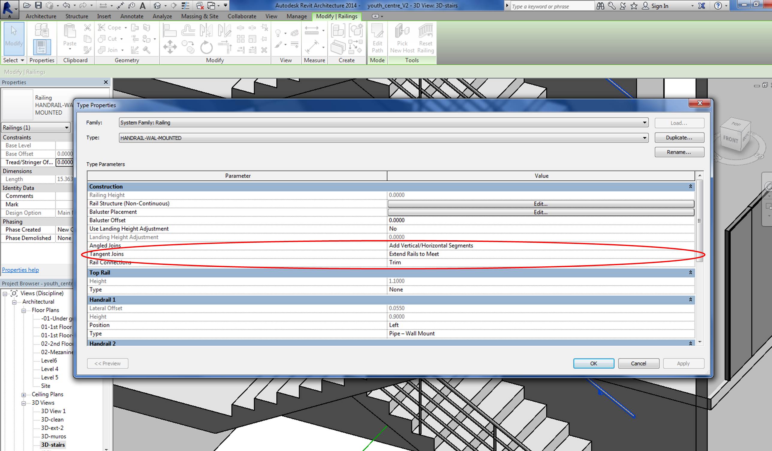 Problem with a railing that does not follow a stair. - Autodesk Community