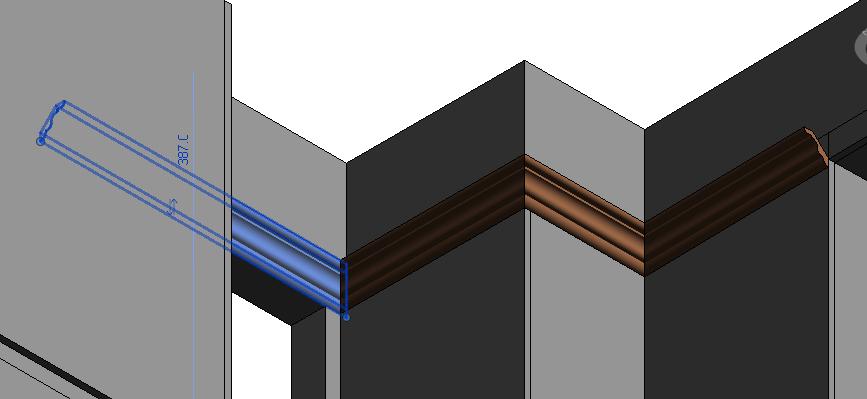 Создание карниза в ревит