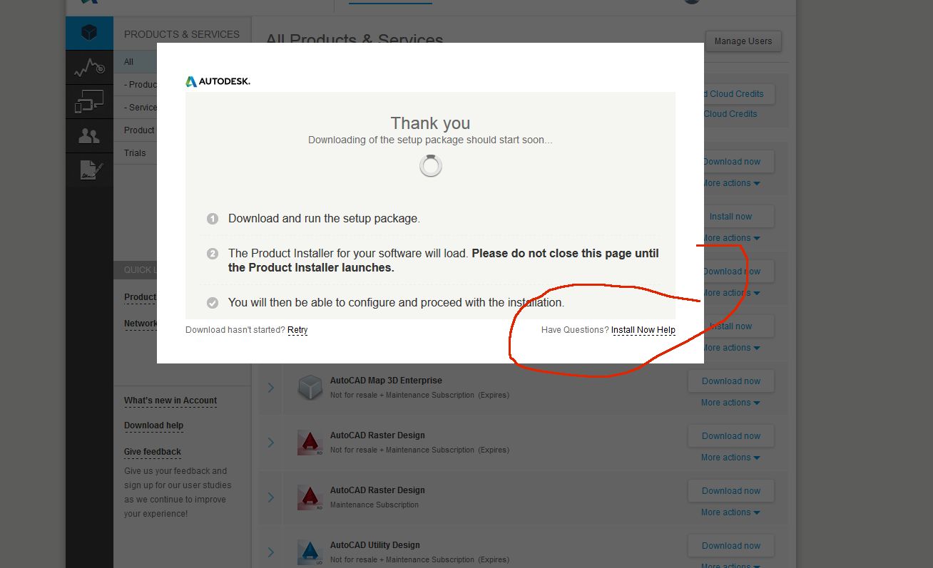 Download Manager does nothing - Autodesk Community
