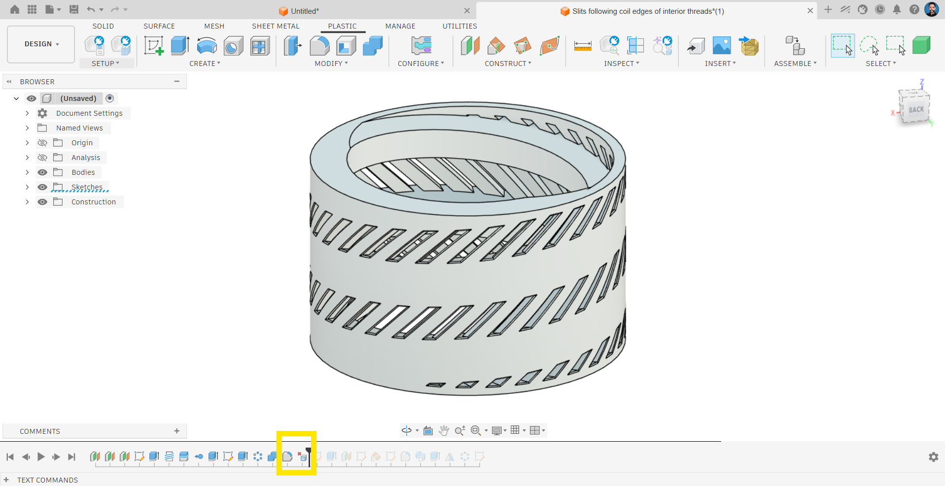 Solved: How to select all edges around a cylindrical surface ...