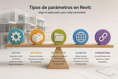 Tipos de parâmetros no Revit