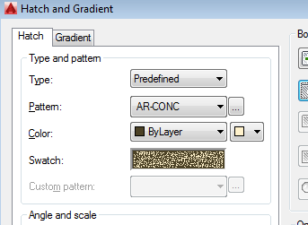Solved: Concrete hatch with grey background - Autodesk Community