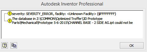 severity: SEVERITY_ERROR, facility: ($FFFFFFFF) - Autodesk Community