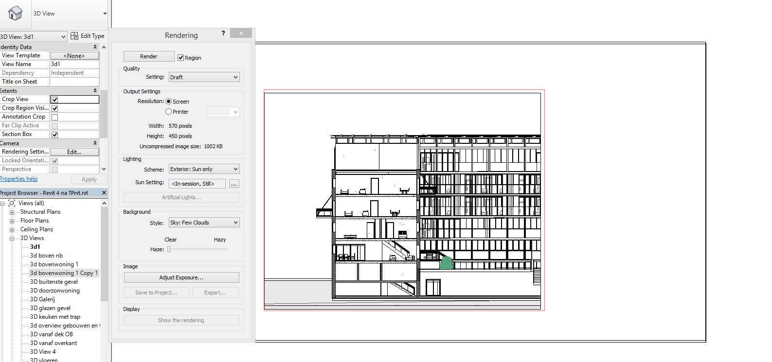 Autodesk cloud render does not match Revit Region and crop settings ...