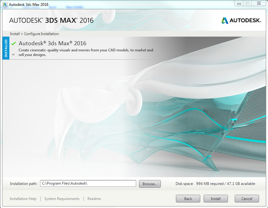 3ds Max 2016 says it is already installed when I run the installer -  Autodesk Community - Subscription, Installation and Licensing