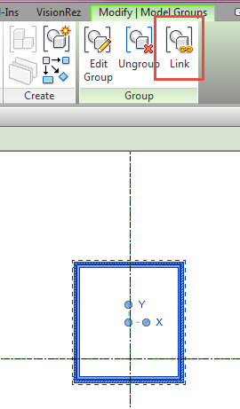 Specifying which template is used when converting a revit group to