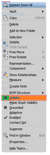 Visibility in Assemblies - Autodesk Community