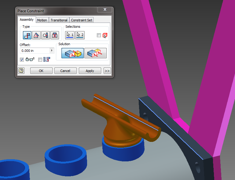 Solved Parallel Constraint in Assembly Autodesk Community