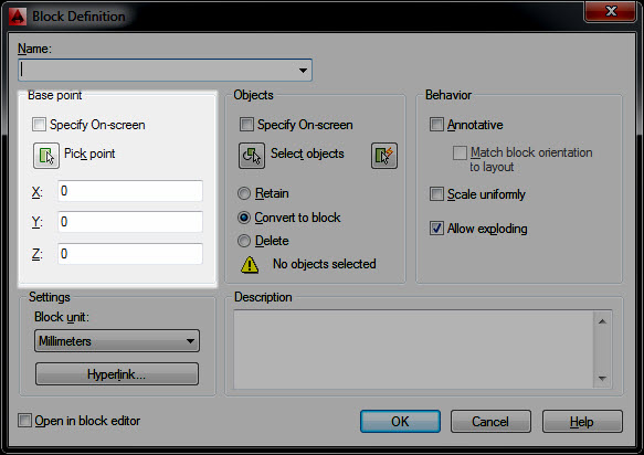 Display a block's base point - Autodesk Community
