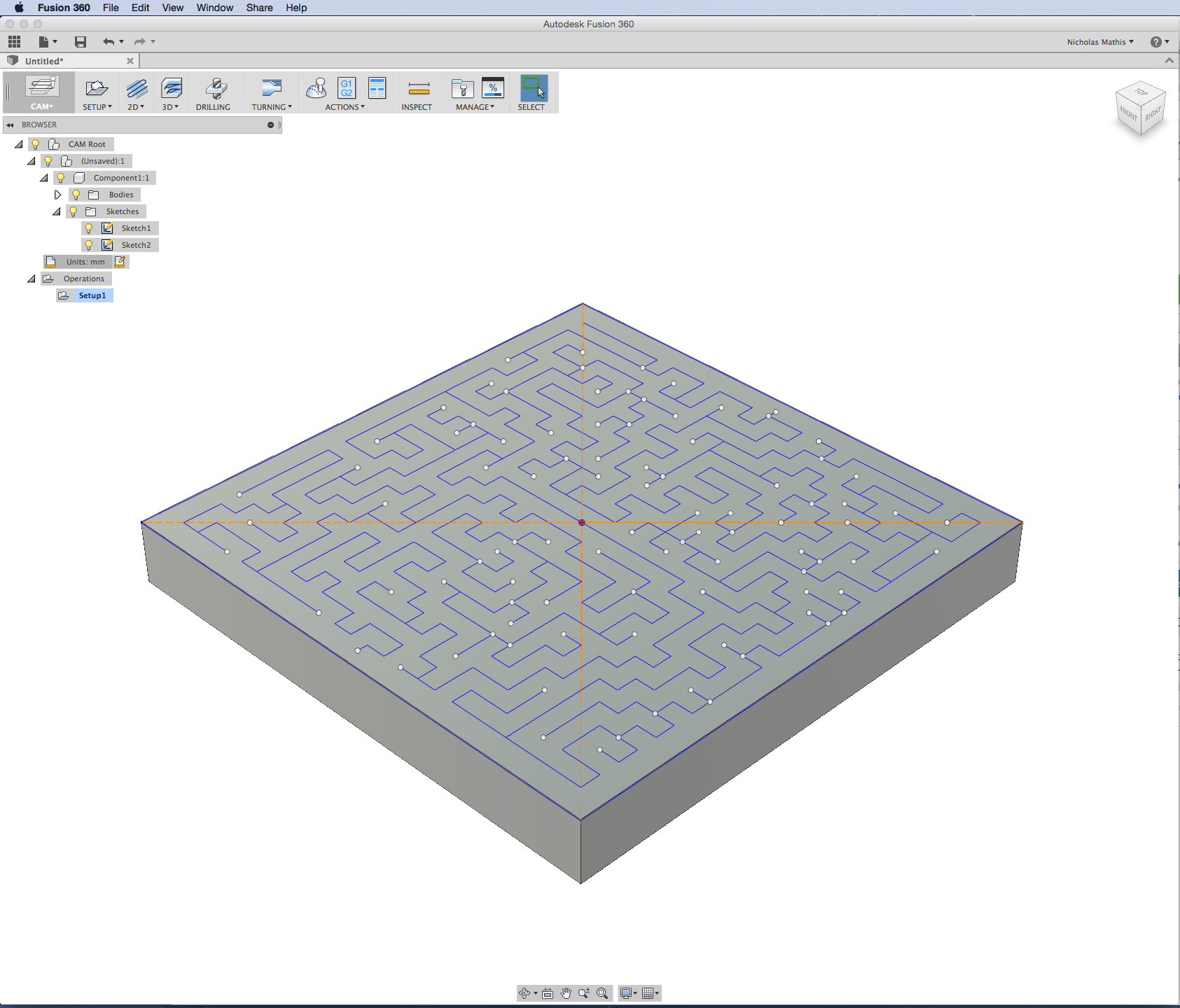 Solved: How to machine along path to create a maze? - Autodesk Community
