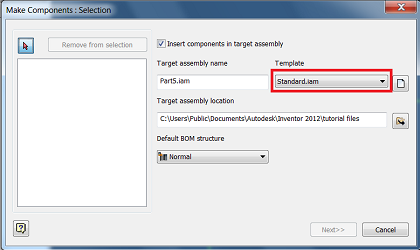 Make part command and Templates - Autodesk Community