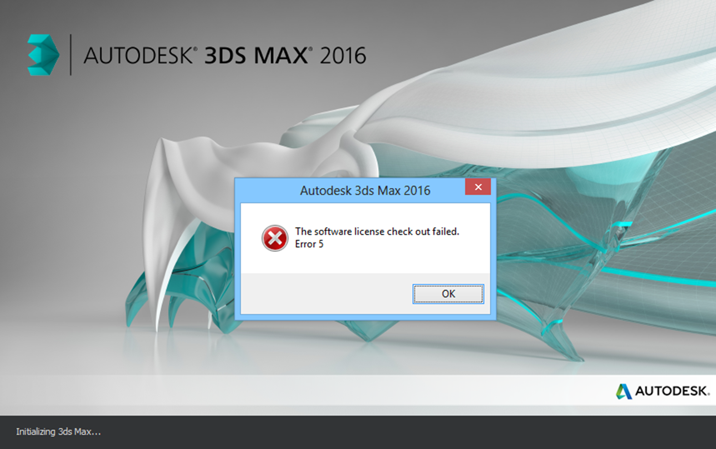 The software lincense checkout failed Error 5 3ds max 2016 - Autodesk  Community - Subscription, Installation and Licensing