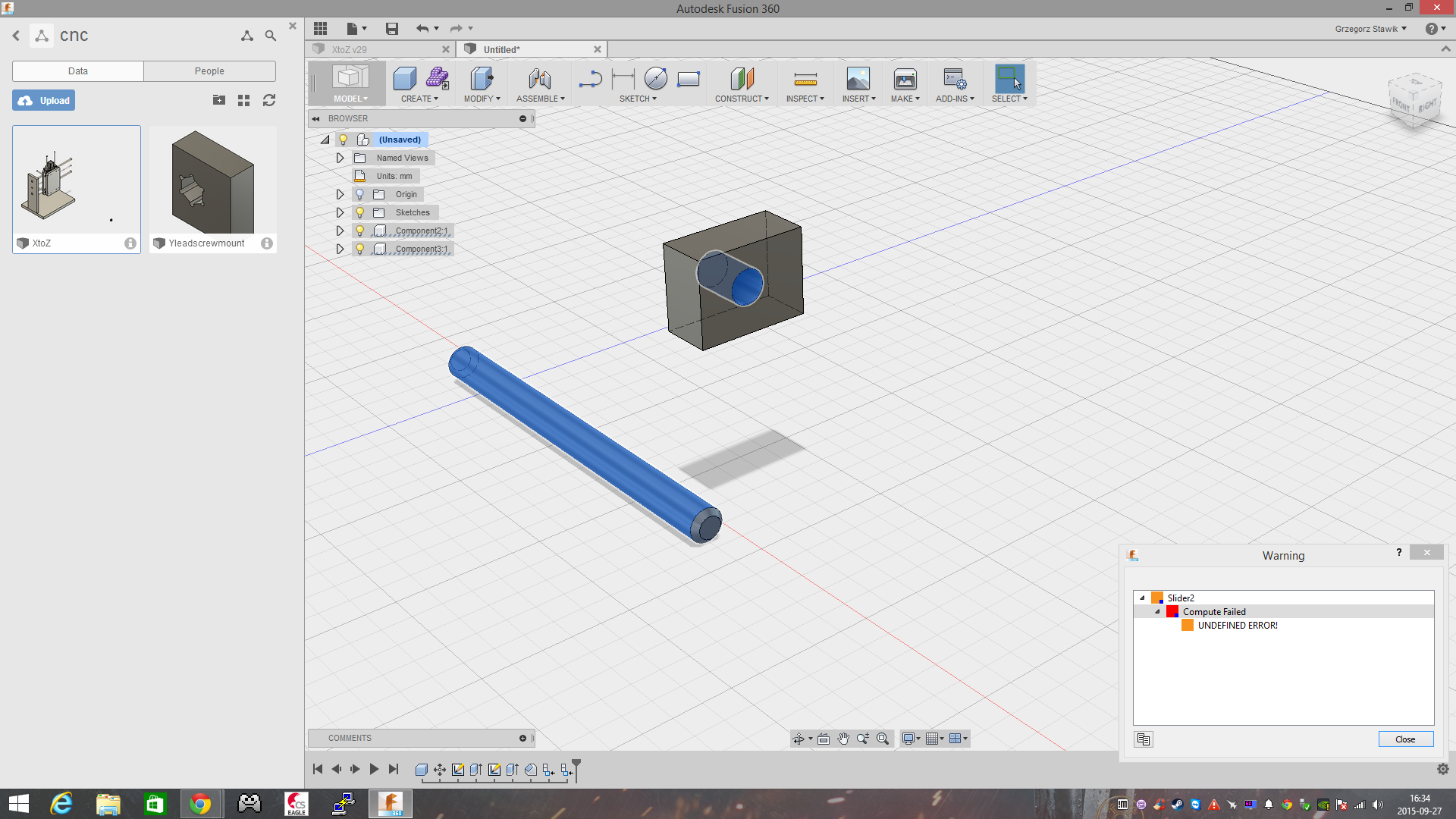 Bug, "UNDEFINED ERROR!" - Autodesk Community