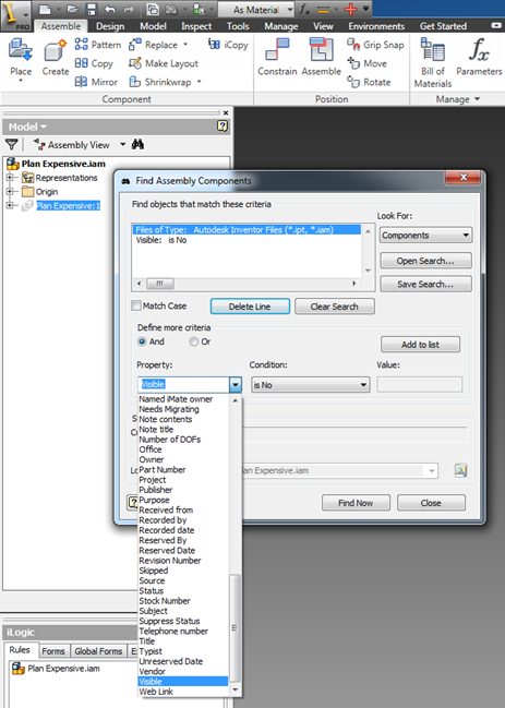 Solved: select hidden parts in assembly - Autodesk Community