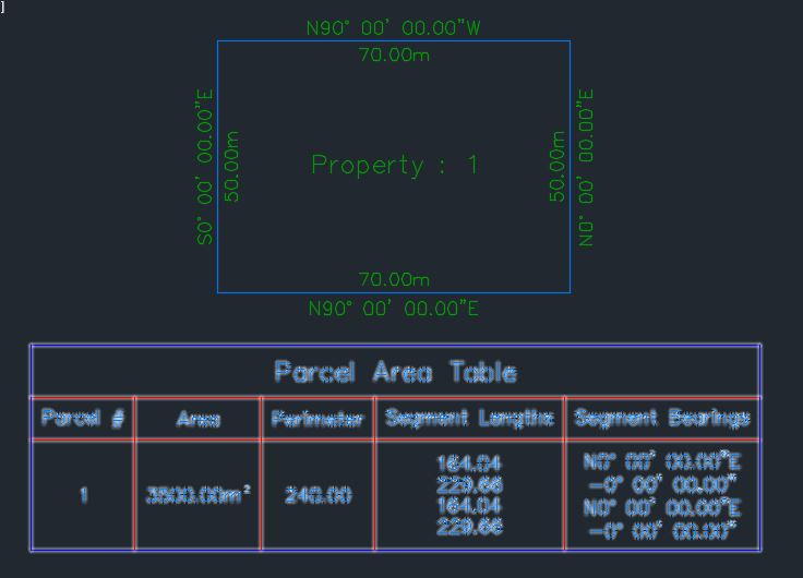 Parcel table no value for bearings - Autodesk Community - Civil 3D