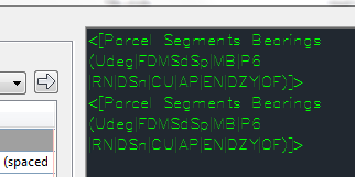 Parcel table no value for bearings - Autodesk Community
