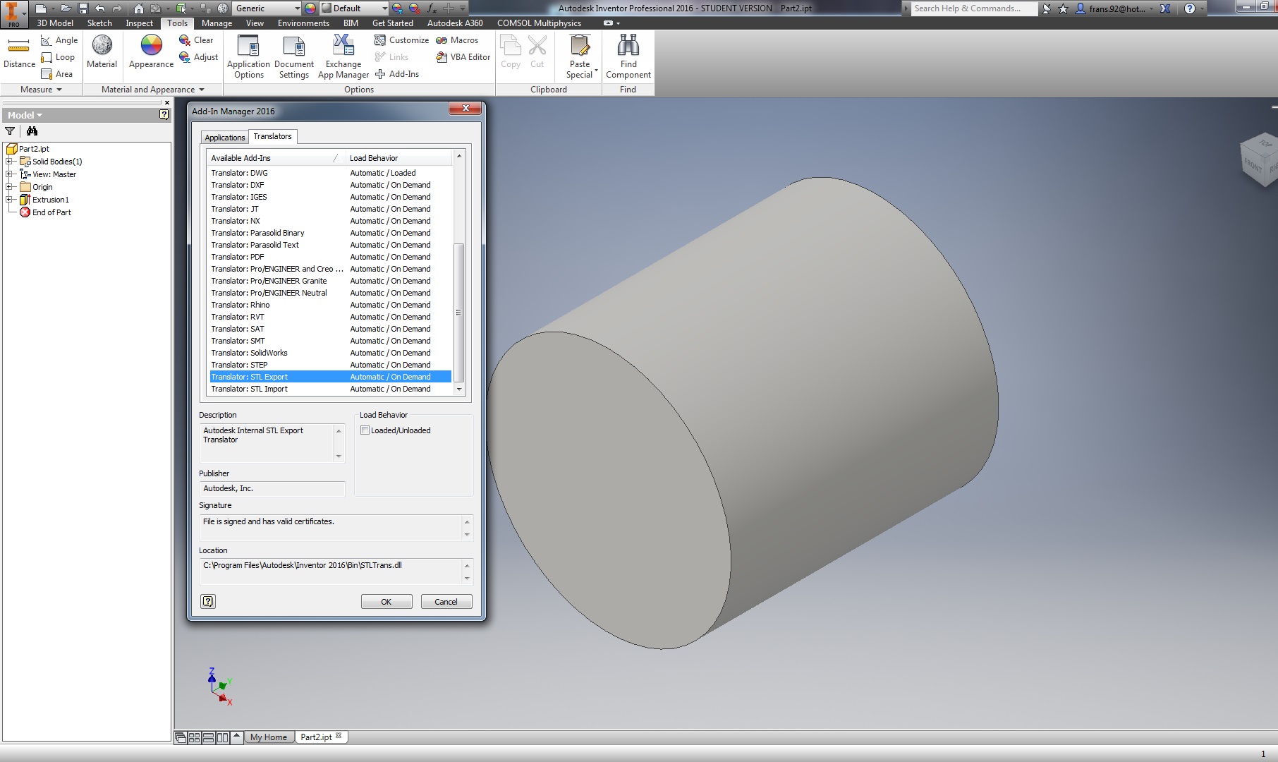 Inventor won't export to .stl - Autodesk Community