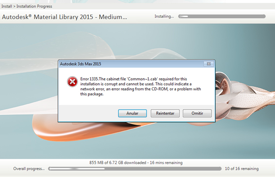 Error 1335. the cabinet file 'common1.cab' required is corrupt - Autodesk  Community - Subscription, Installation and Licensing