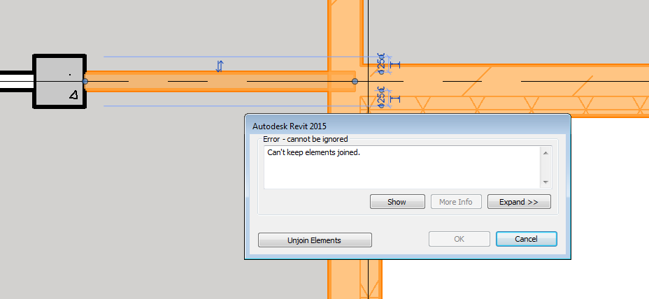 Unable to join construction and partition wall. - Autodesk Community
