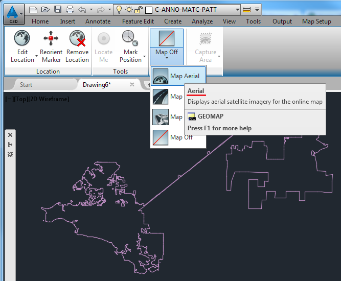 geolocation aerial maps - Autodesk Community