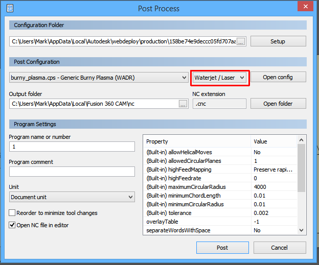 Post Processor for Mach 3 Plasma Table - Autodesk Community - Fusion 360