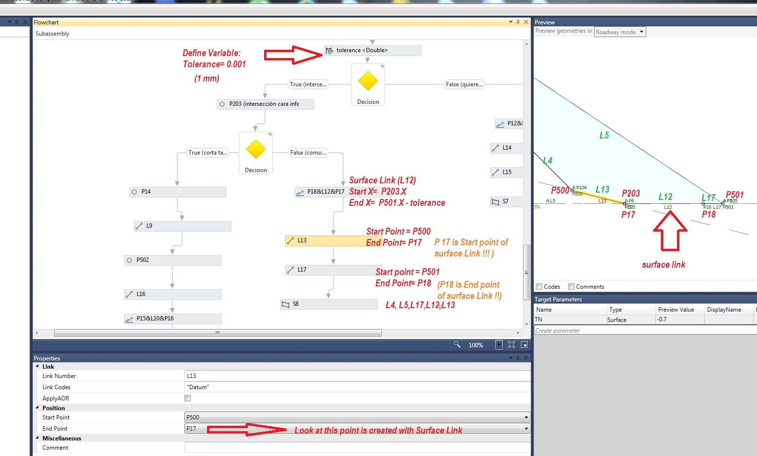 Solved Trick Sac Closed Shape Using Surface Links Autodesk Community Civil 3d