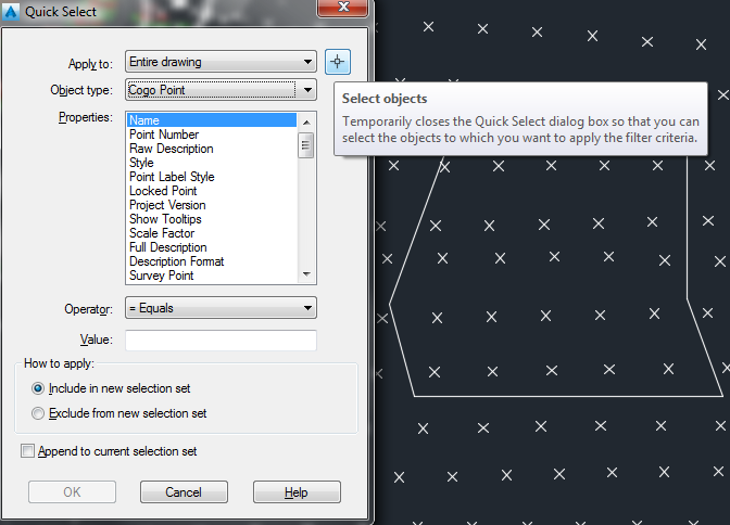 Select cogo points (or other things) within a closed polyline ...