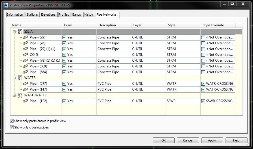 Solved Crossing pipes not showing up in profile Autodesk Community