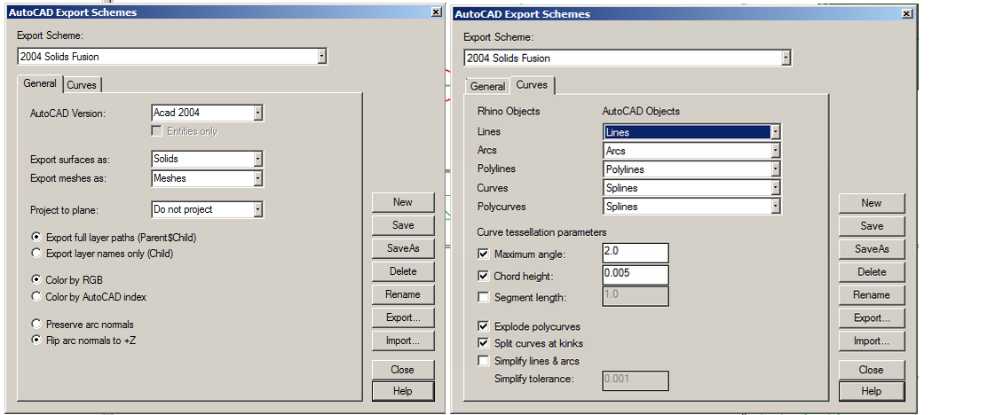 Solved: DWG\DXF export from Rhino, settings. - Autodesk Community - Fusion  360